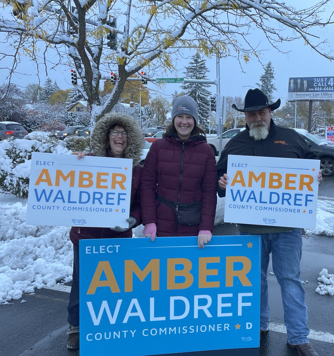 amberwaldref's tweet image. Don’t let a snowy day keep you from voting in #Spokane. Ballots are due Tues Nov. 8th! Mail your ballot or place in a dropbox by 8pm Election night!