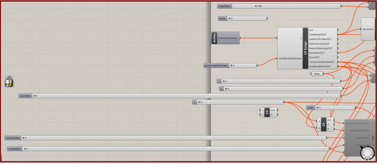 Thomas__Mahon's tweet photo. @andrewheumann #GenerativeComponents had a built-in debugger which did this. 20 years ahead of its time.
Nowadays...I just use C# nodes to make calls to my library attached to VS in #GH with mega-sliders to interrogate outputs. Its clumsy, but it does everything I need: https://t.co/07N1YFugxQ