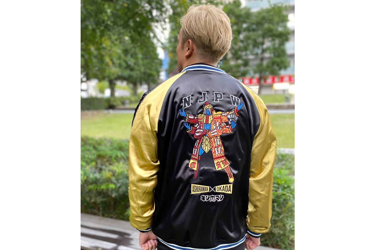 新日本プロレス×キン肉マン スカジャン　オカダ・カズチカ　　アシュラマン　XXL オカダ・カズチカ×アシュラマン スカジャン | キン肉マンKIN29SHOP