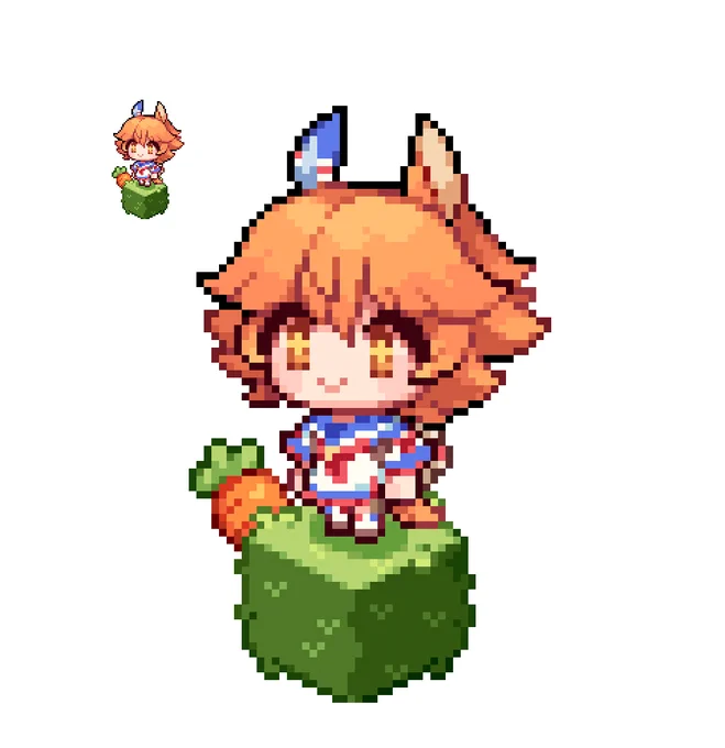01.Matikanefukukitaru(マチカネフクキタル)#pixelart #pixel #pixelartist #ドット絵 #픽셀아트 #ウマ娘 