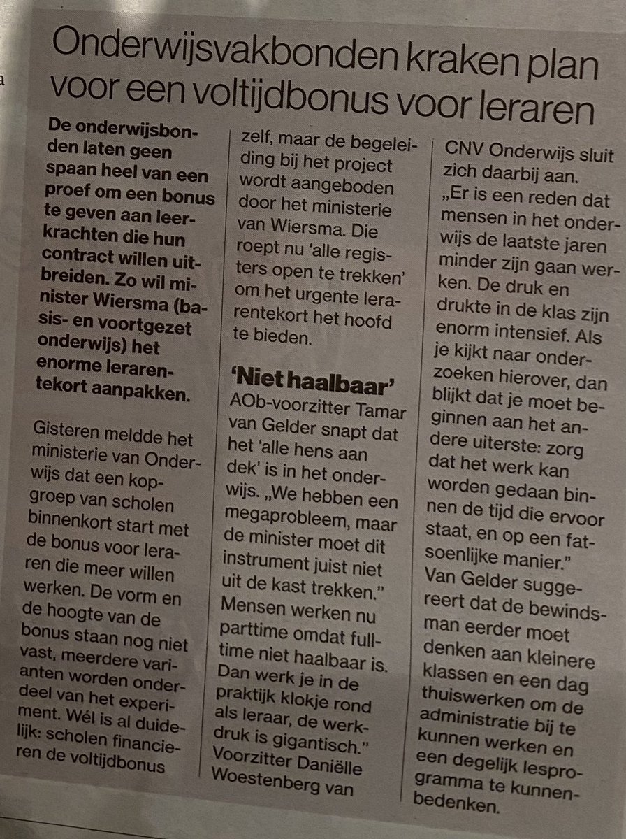 😓 De voltijdsbonus = hoe jaag je in een zo kort mogelijke tijd zoveel mogelijk leraren zo snel mogelijk in een burn-out (met een oneigenlijke financiële prikkel)