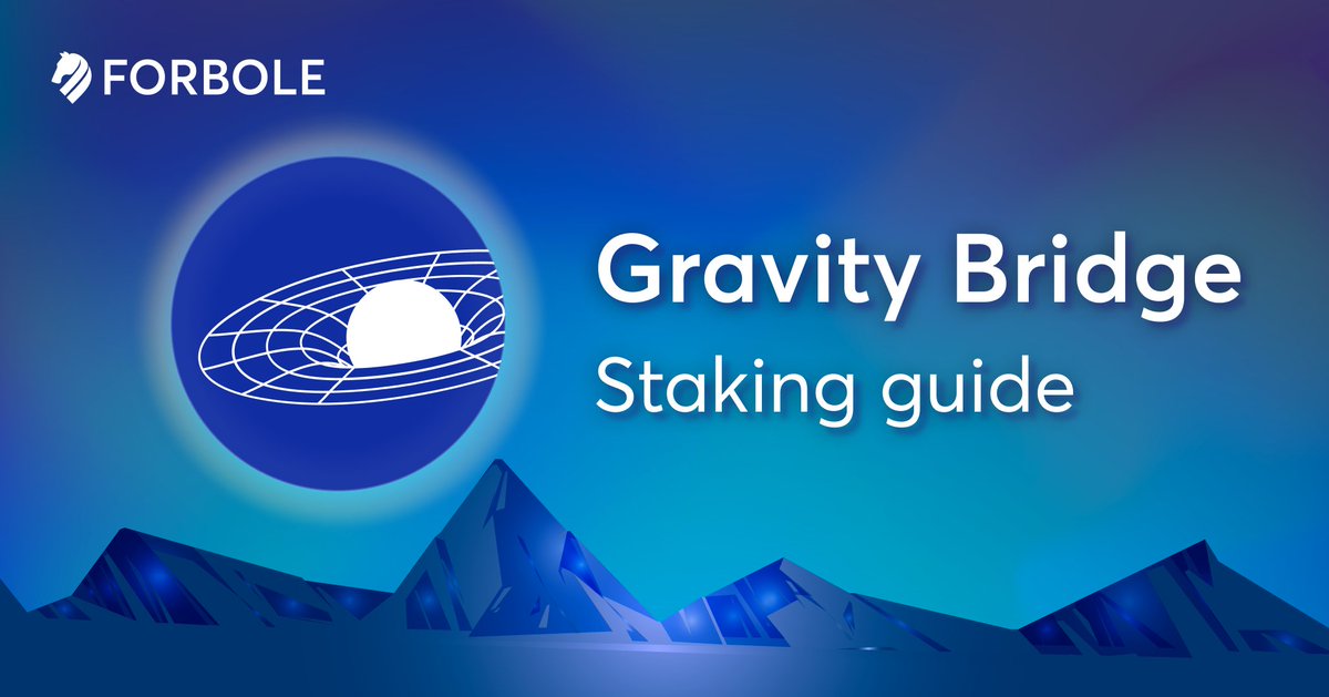 forbole's tweet image. ♦️Stake your $GRAV with Forbole is the best choice♦️

➡️ Follow along our staking guide and it's easy to earn your rewards🙂 forbole.com/blog/how-to-st…

#StakingGuide @gravity_bridge