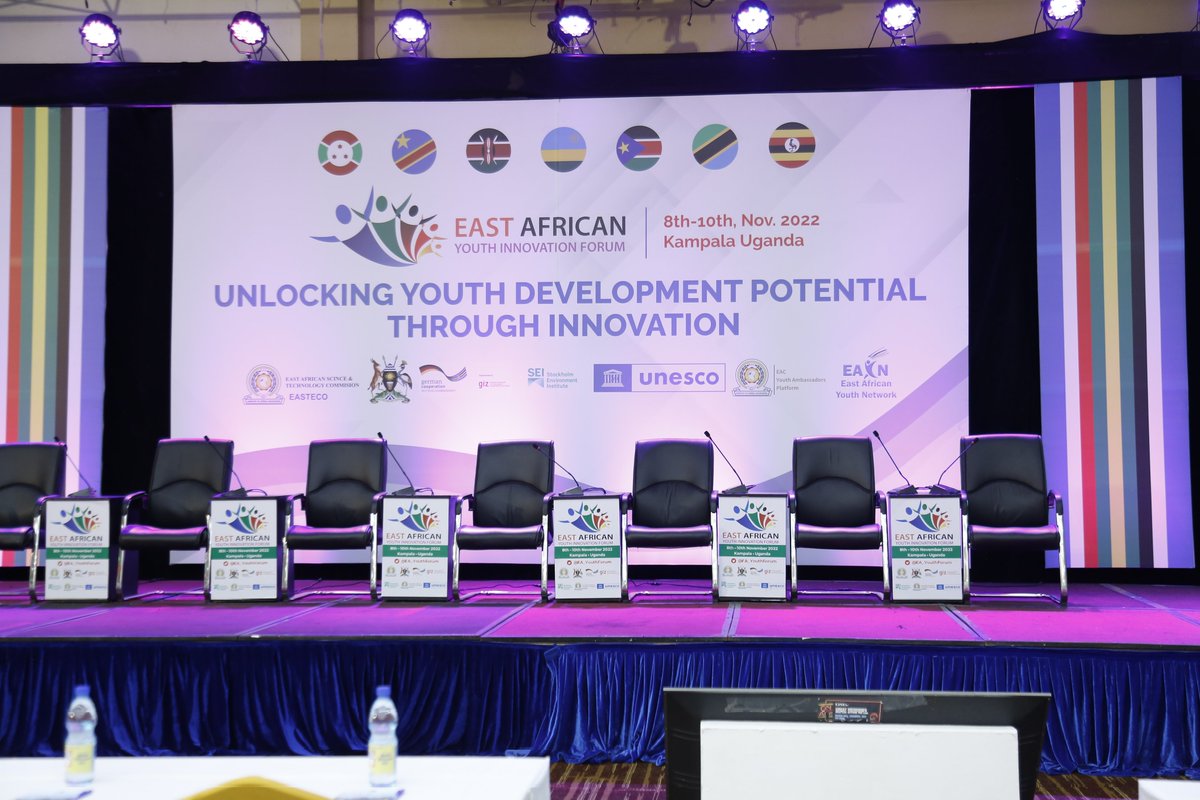 The #EAYouthInnovationForum is underway at Hotel Africana.
Unlocking Youth Development potential through innovation.
@EACYouthLeague @RebeccaKadagaUG @EA_YouthForum
