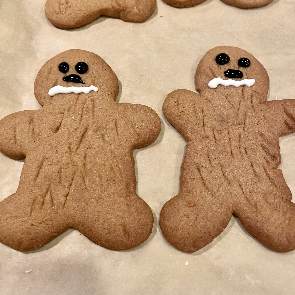 Sopchockchai's tweet photo. Wookiee cookies were a success! I would have wanted them spicier, but my kids were big fans of the milder flavor. #starwarsbaking #lifedaycookbook #wookieeookiees #wookieecookies #starwars https://t.co/4OOSUjJsuq