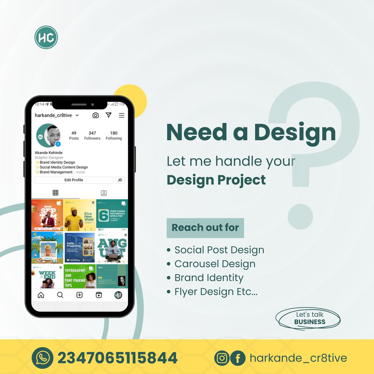 harkande7's tweet image. Let's help bring your imagination into reality today.
Let your business enjoy the attention it deserves today.
Your satisfaction is my specialty.
Send a DM now and let me handle your advert material.