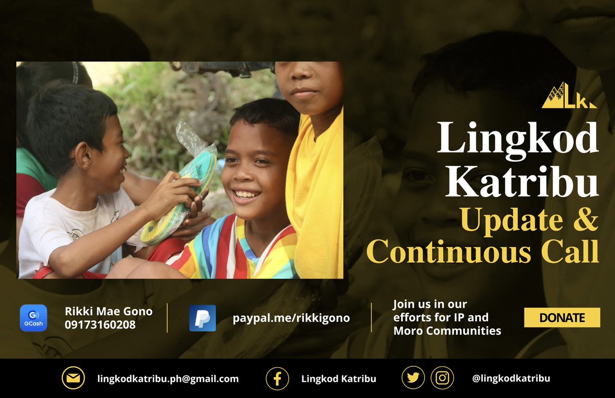 lingkodkatribu's tweet photo. Last November 4, under the leadership of EDSP and MIPA - BARMM, a relief mission was conducted in Sitio Lantang, Datu Blah Sinsuat.

Through efforts of donors such as Lingkod Katribu, the project was able to reach 222 families of which around 95% are Teduray.

#LingkodKatribu https://t.co/mT97yLKn7B