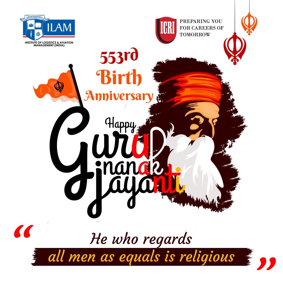 #Prakashparv

If a person takes the words of Guru Nanak Ji in his life, then his life becomes simple and happy.

Praksh Parv ki Hardik Shubhkamna!

Visit Us:
icriindia.com
ilamindia.in

#Gugurunanakdev #gurupurab #Sikhism #India #gurugranthsahibji #Festival