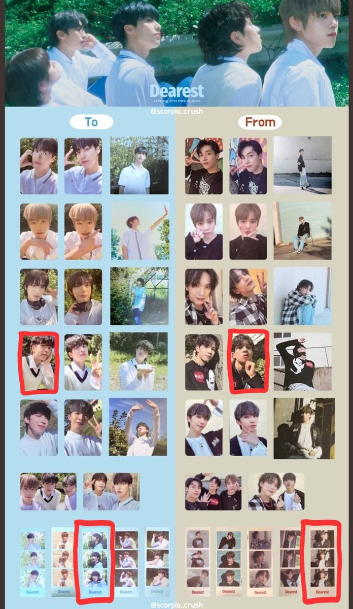 NF__cchh__627's tweet photo. N.Flying　Dearest　交換

【求】画像の赤枠の物
【譲】写真の物

✅️異種交換可能🙆🏻‍♀️
✅同日郵送希望📮

条件合う方、お気軽にリプorDM下さい🙇🏻‍♀️✨ https://t.co/C0BddA2ykz