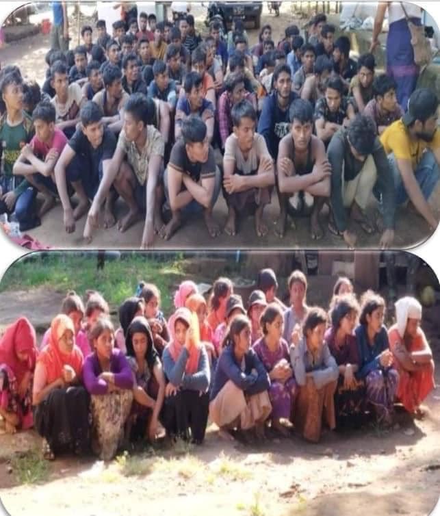 nslwin's tweet photo. 101 Rohingya Arrested
 
On Nov 2nd, Junta’s security forces in Karen State’s Kawkareik Township arrested 101 Rohingya – 78 men and 23 women – at Hlaing Wa bridge. 
 
The immigration deputy chief at the township sued them with the 1949 immigration act, @arakan_express reports. https://t.co/VpyUEORFej