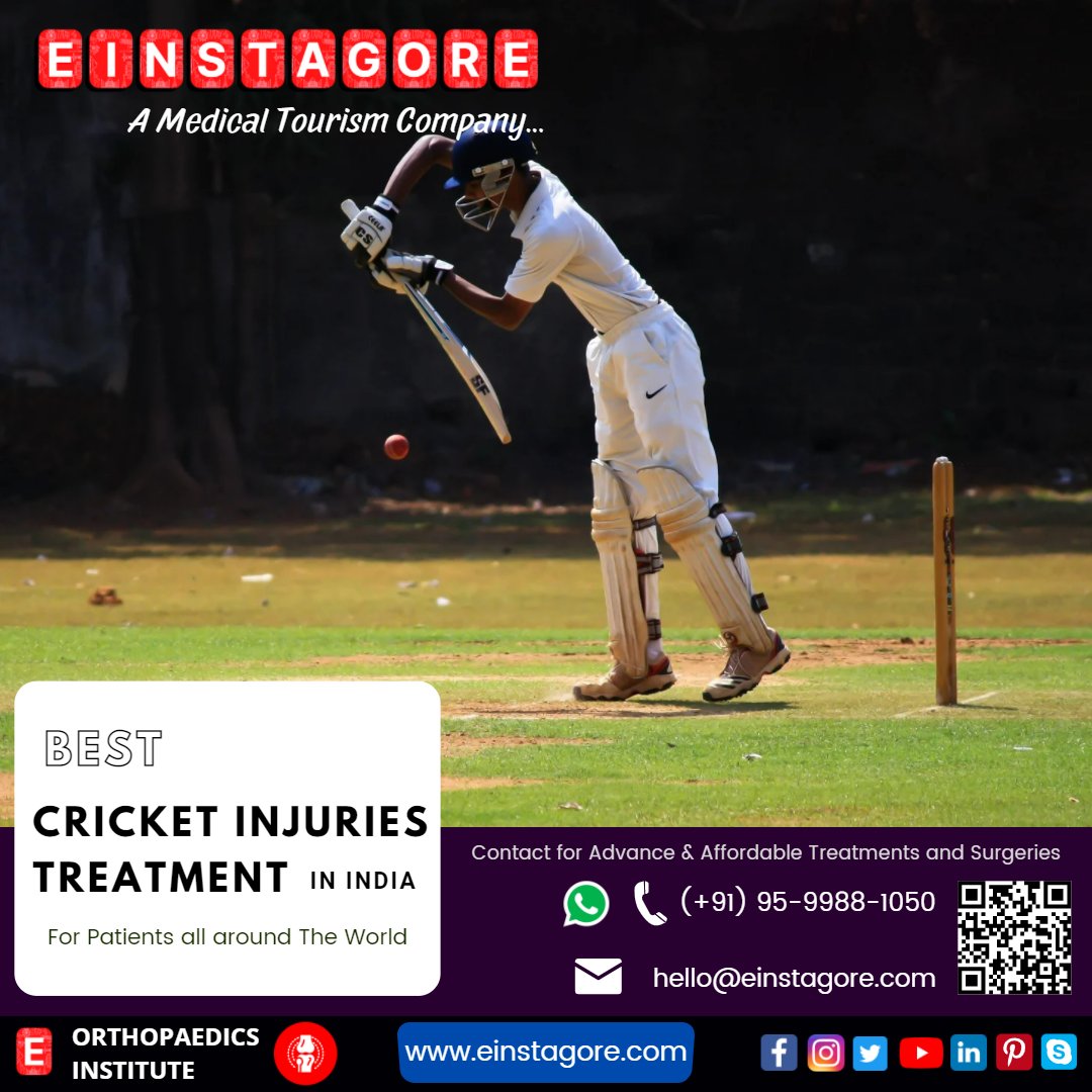 Affordable #treatment and #surgeries for patients all around the globe! #einstagore 
#sportsinjury #cricketinjury #orthopedic #neurosurgery #trauma #cricket