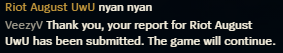 RiotAugust's tweet photo. What did I say? https://t.co/GsZWhhp8n1