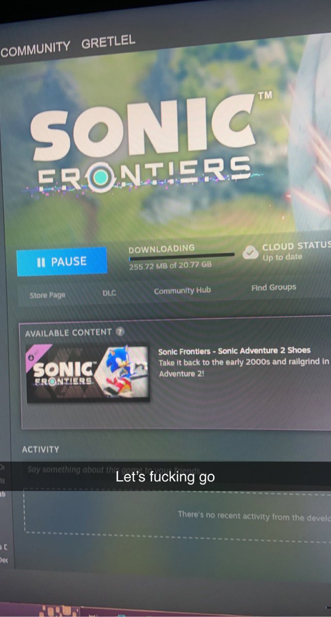 Splatendo1's tweet photo. I’m so excited!!! 
#SonicFrontiers #SonicTheHedeghog https://t.co/5Hi8PqCLua