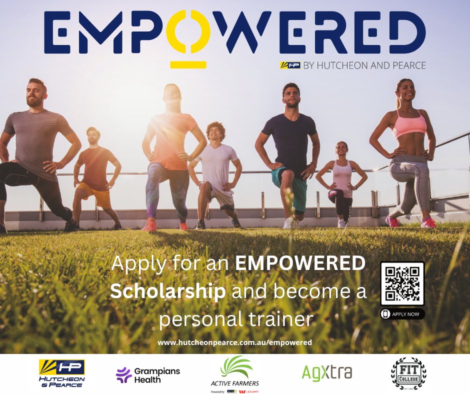 Activefarmers's tweet image. Passionate about health and fitness in your community? Apply NOW for our Empowered Scholarship closing NOVEMBER 18th! 

Valued at $7000, click the link for more information 
activefarmers.com.au/empoweredschol…