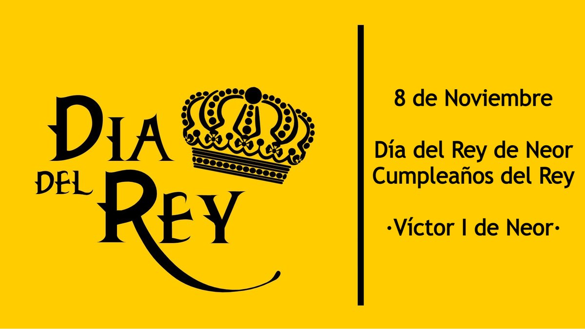 ReyNeor's tweet photo. Hoy, es el Día del Rey en Neor, celebridad creada por el cumpleaños del Rey de Neor, 8 de noviembre.
¡Por mas años de gobierno y rey!

Gobierno Neores
#micronaciones #micronations #Neor https://t.co/SyTtaP9oPA