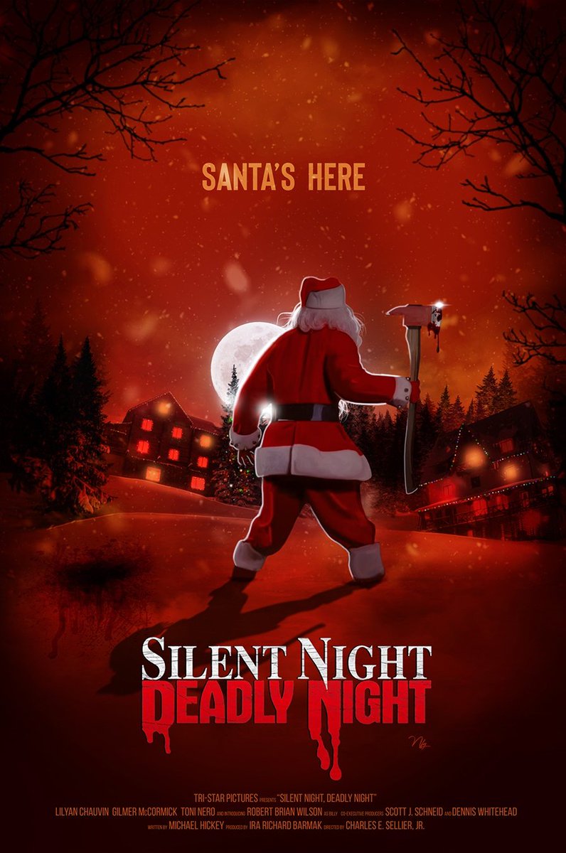 MatthewAMullins's tweet photo. Alternative poster for Silent Night, Deadly Night (1984)
Aka: Slayride (working title)
By Neil Fraser   @neilfraser78   https://t.co/7vLSlrjz1r
https://t.co/TWKeJgvFsp
https://t.co/76mPLXG1bz
#SilentNightDeadlyNight #AlternativePoster #NeilFraser https://t.co/SKBnAJExFP