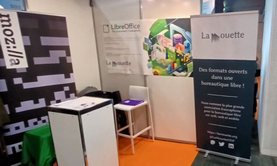 Nous sommes à l'Open Source Experience (<a href="/OSXP_Paris/">Open Source Experience</a>) pour vous présenter l'écosystème de la bureautique libre (LibreOffice et le format ODF).

C'est Regis (@regmoi), notre président, qui vous accueillera 👋

Nous sommes juste à la droite de nos amis de <a href="/mozilla_fr/">Mozilla francophone Communauté</a> 🤗

#OSXP2022