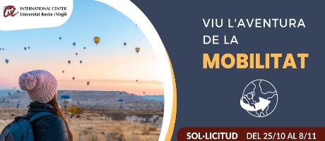 LAST DAY! Avui dia 8 de novembre és l'últim dia per fer la sol·licitud a la convocatòria de mobilitat internacional per estudis, pel curs 2023/2024. Més info.: urv.cat/ca/vida-campus…