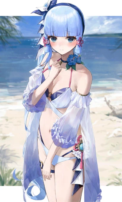 ……///#いいおなかの日 #原神 #ayaka 