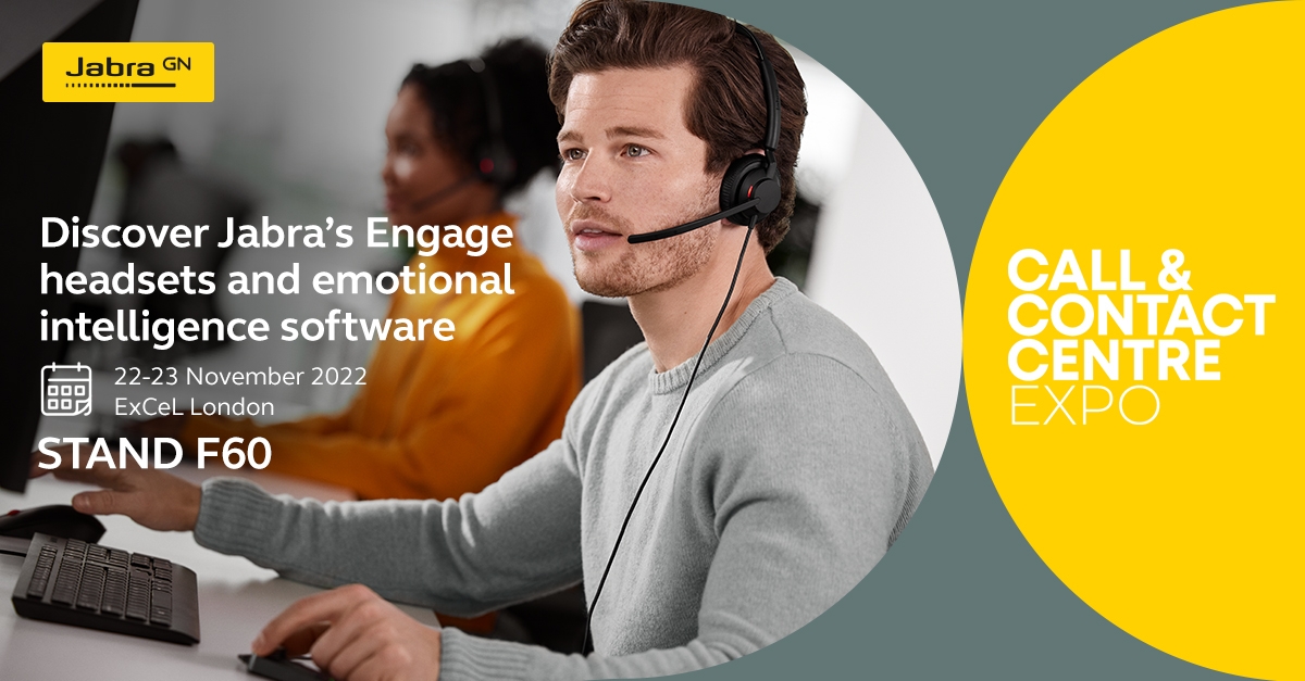 @JabraBusiness will be exhibiting at @CallCentreEx. Visit #Jabra stand F60 to see our Engage headsets - specifically created for #contactcentres & #callcentres #CCCExpo22
Register: callandcontactcentreexpo.co.uk/welcome?utm_so…