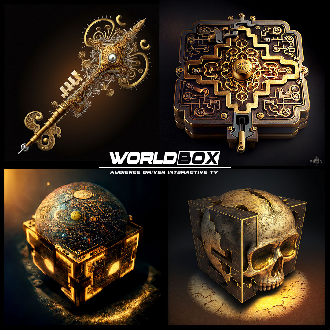 Worldbox_TV's tweet photo. A turnkey which opens the realms between worlds - Imagining props for out upcoming show 'Loop' using the latest ver (4) of #midjourneyai . These guys are progressing in leaps and bounds. Look at the detail! #WBtv #InteractiveTV https://t.co/kjfdMrtL01