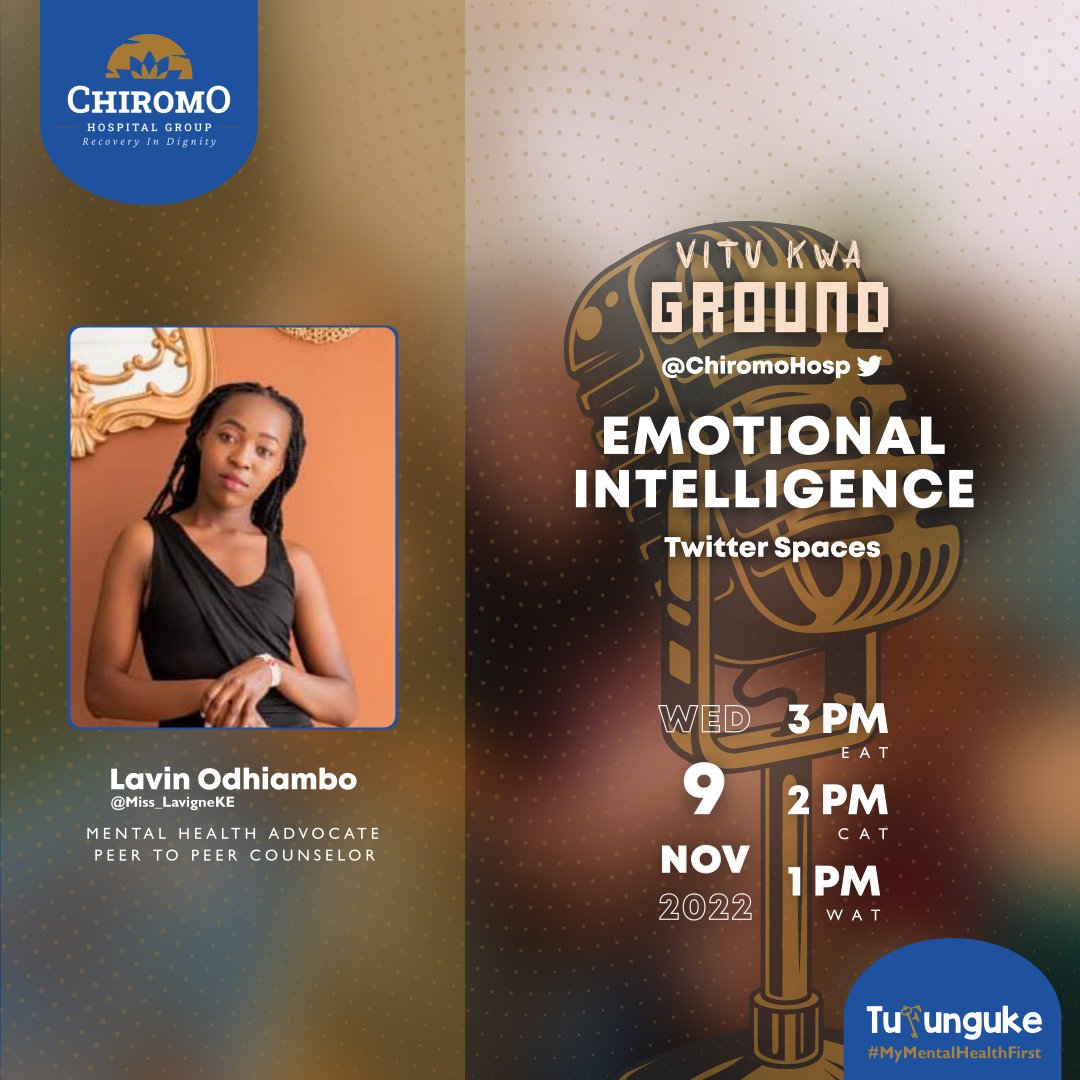 Join us this Wednesday from 3pm for an amazing episode of #VituKwaGround Twiter spaces conversation Hosted by <a href="/ChiromoHospGrp/">Chiromo Hospital Group</a>
