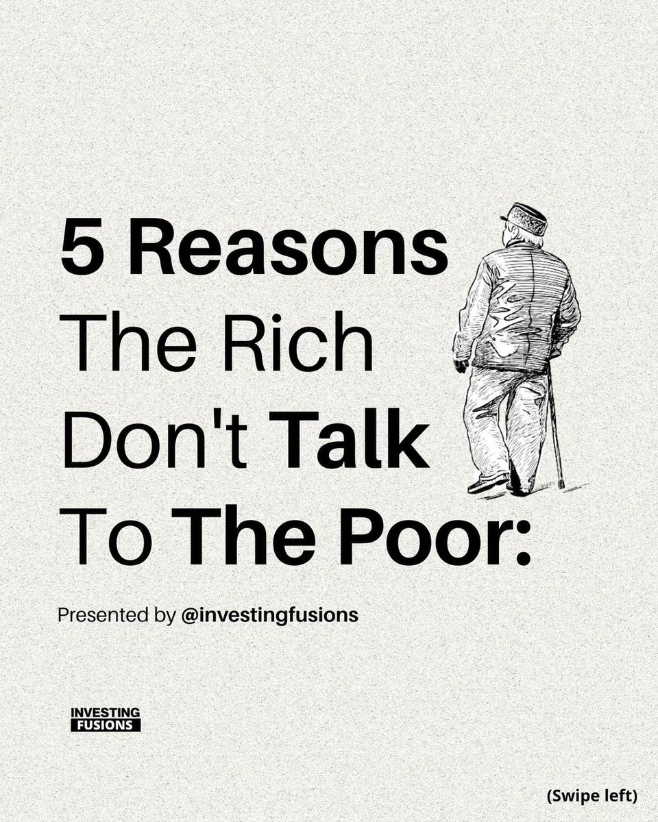 Why the rich don't talk to the poor...