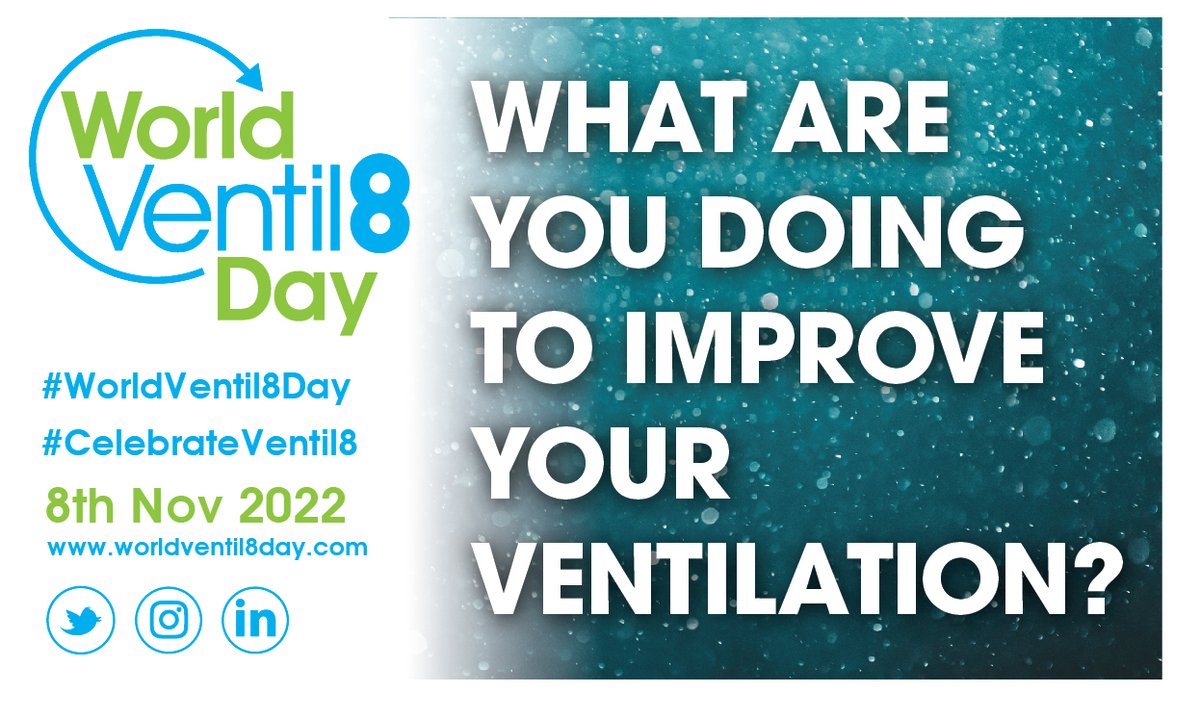 It's here! Our very first #WorldVentil8Day! 

Tell us today what you are doing to #celebrateventil8.

See our website for information and resources or join our noon webinar.

eu1.hubs.ly/H025XV60