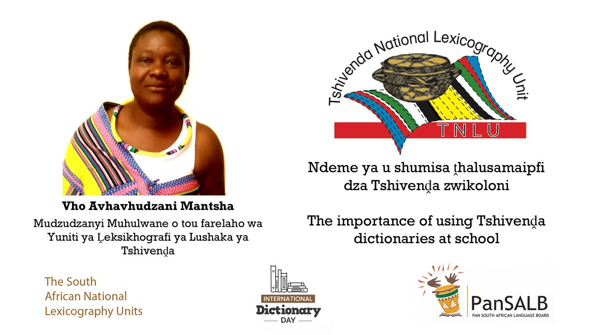 SALexiUnits's tweet photo. Here are #SesothosaLeboa, #Tshivenda, #Xitsonga and #Afrikaans

#Lexicography #InternationalDictionaryDay 

4/5 https://t.co/EGCsCVxgro