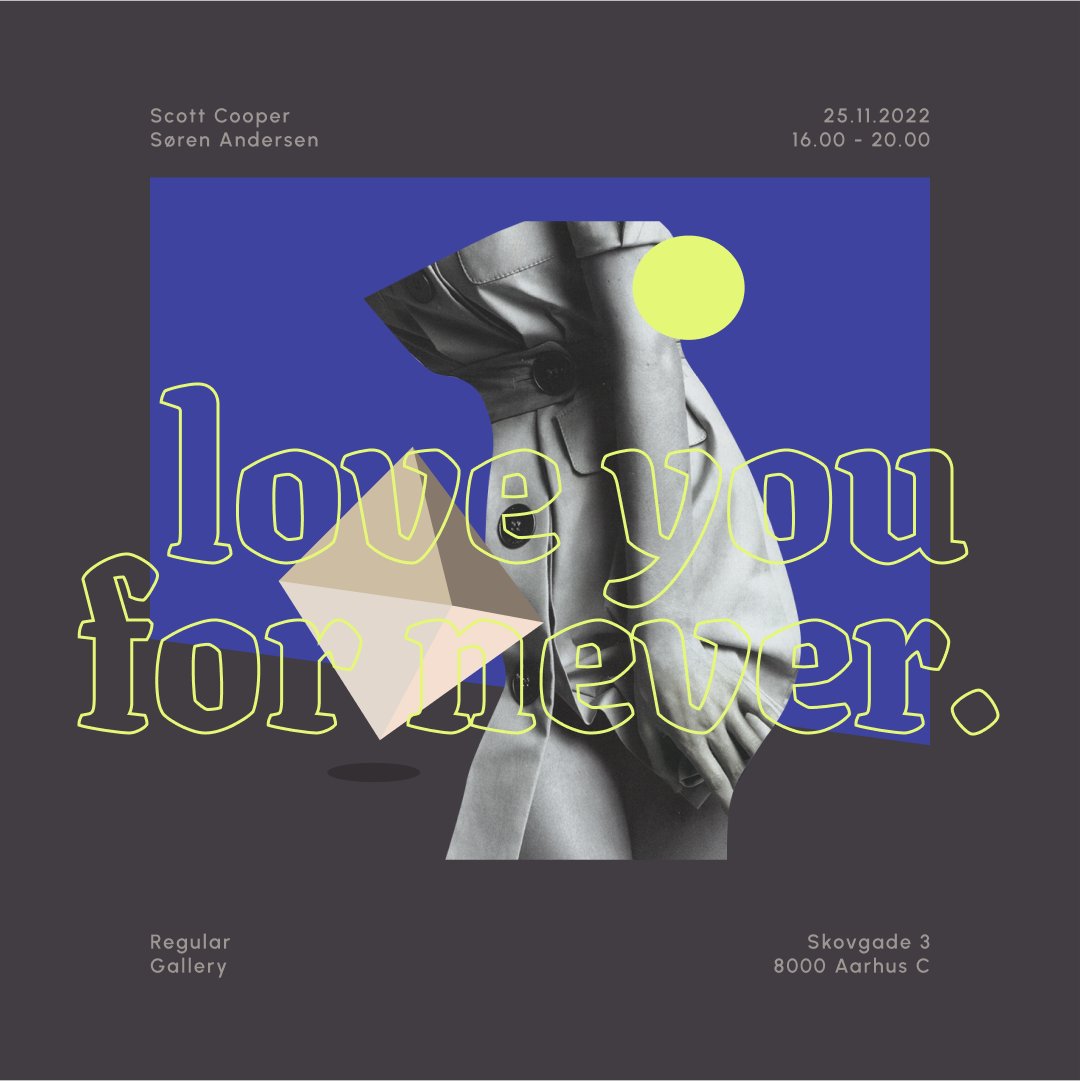 Come to my show if you're in Aarhus on Black Friday. I'll be showing work with collage artist <a href="/Bargo/">Søren Martin Mark</a>