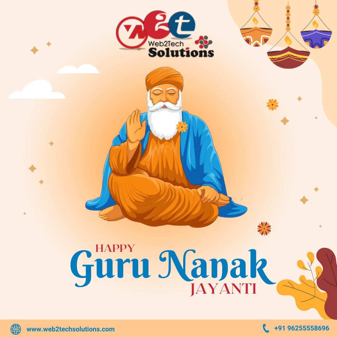 w2tsolutions's tweet photo. Let the teachings of the supreme Guru inspire you to work towards your goals and
achieve success in every sphere of life.#web2Techsolutions wishes you all a very happy #GuruNanakJayanti.

#GuruNanakJayanti #WaheGuru #GuruNanak #Khalsa #SatnamWaheGuru #web2tech #Webdesign #SEO https://t.co/N3rH8ibxGv