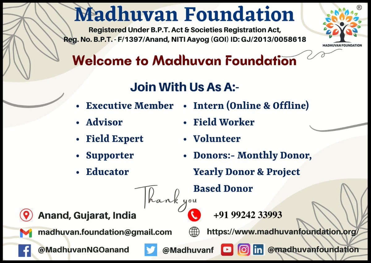 MadhuvanF's tweet photo. #Join_With_Us
#To_Work_For_The_Society
#Our_Little_Contribution_Can_Bring_Change
#Upliftment
#Help_The_Society
#Need_Volunteers https://t.co/6gtvLqz9i1