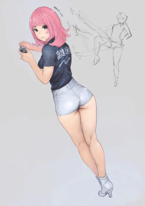 高速通信でバイト真悠さん。 