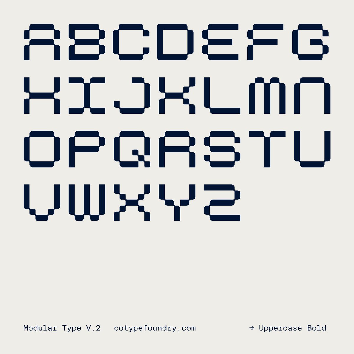 cotypefoundry's tweet photo. Spent a little bit more time on this Modular Type Experiment⁠ changing some of the characters including the v, Q, Y plus lots of other little adjustments.⁠
⁠
#CoTypeFoundry #customtype #customtypeface #typedesign #fontdesign #typefacedesign

https://t.co/MrvDYDeUxL https://t.co/wdixwDIOif