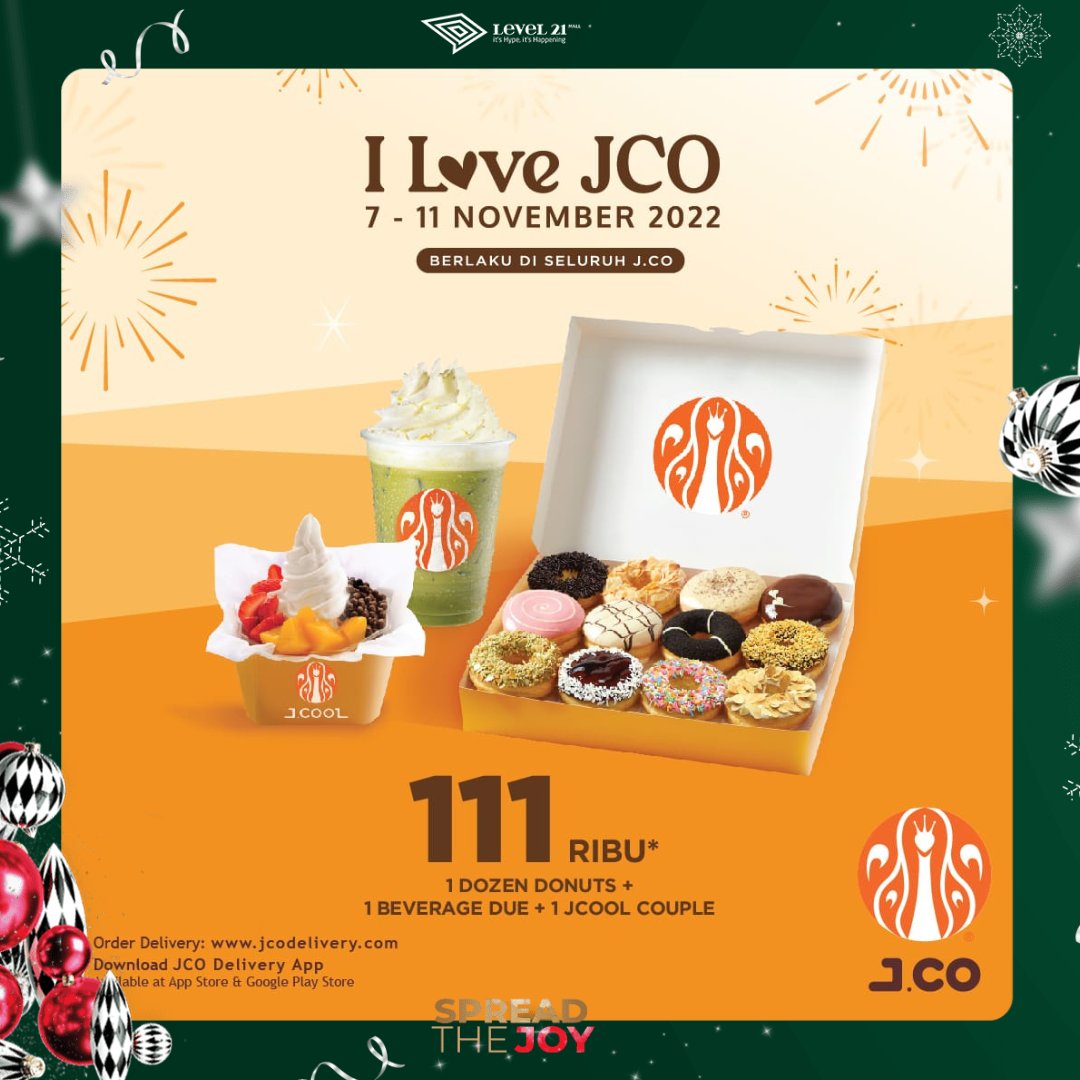 level21_mall's tweet photo. hi Levellers yuk dapatin promo menarik dari JCO only 111rb aja https://t.co/1md6cRJSwk