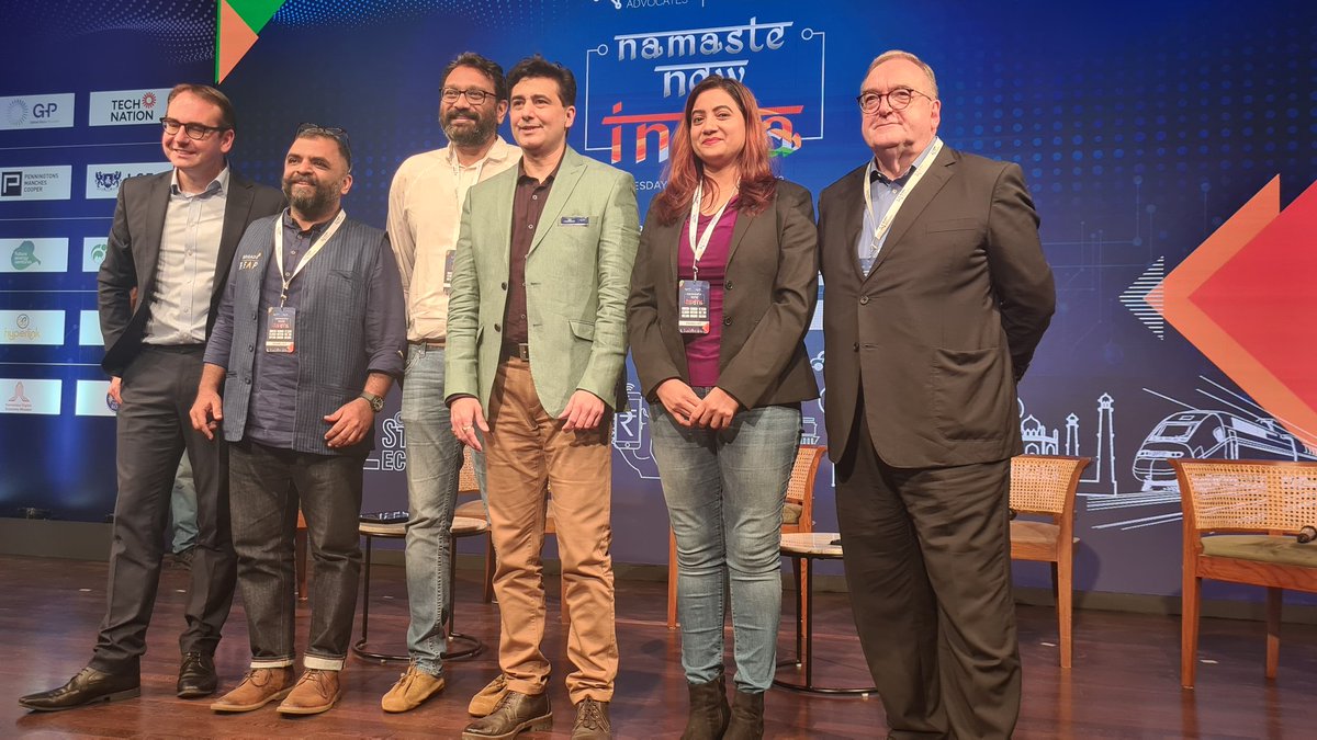 Andrew007Uk's tweet photo. A super panel chaired by @OliBarrett on The Founder Mindset at #GTASummit2022.

My friend @KevinHouston2 of @carbonmastersuk says New India is the place to be. @aprameyaradhak of @kooindia, @dimplezenlove of @ZenOncoIO &amp; @gkhot of @BrigadeReap all evidenced with their anecdotes. https://t.co/2qaX0LYv9c