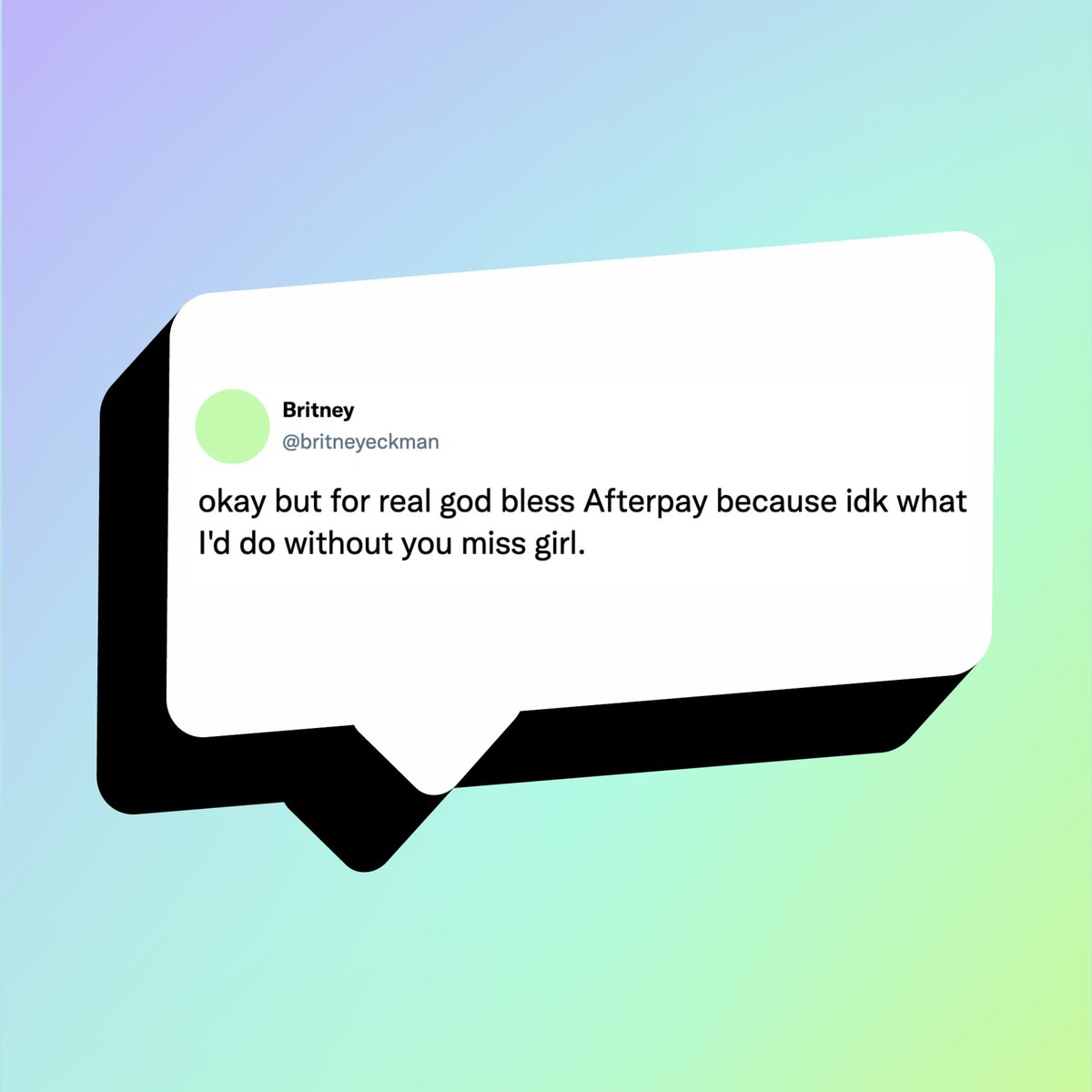 Afterpay tweet media