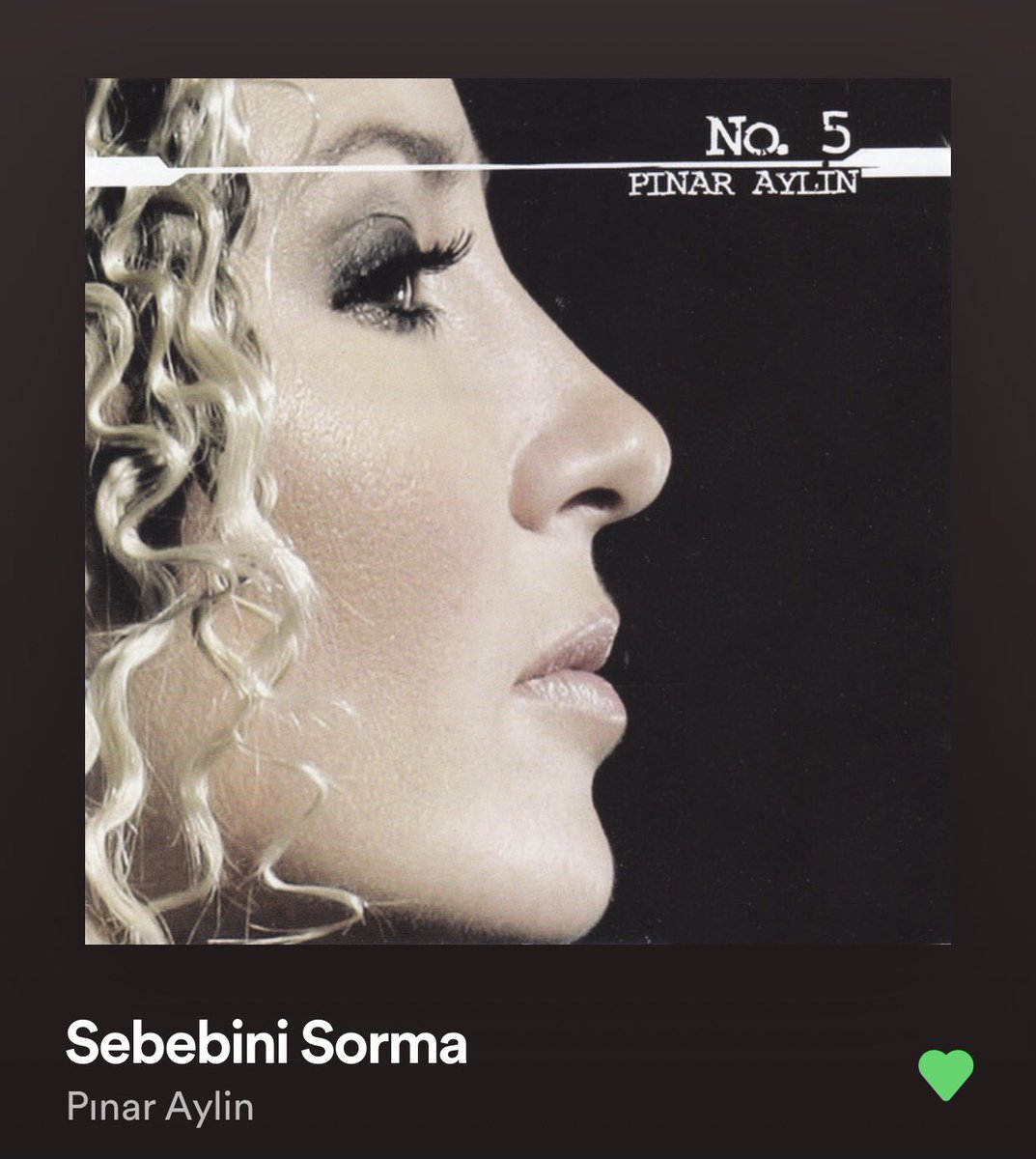 Eklemeden geçersem eğer bugün ocaktaki yemeğim yanar!

Pınar Aylin'in no.5 albümünün altyapıları resmen yıkılıyor👍
18 yıl geçmiş lakin çal şimdi clublerde hoplatsın milleti🧿