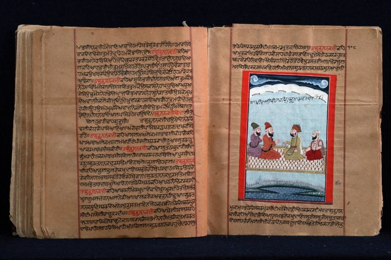Janam Sakhi ,  Stories of Sri Guru Nanak Dev Ji's Life 

#Gurupurab 

( Photo - @museumchd )