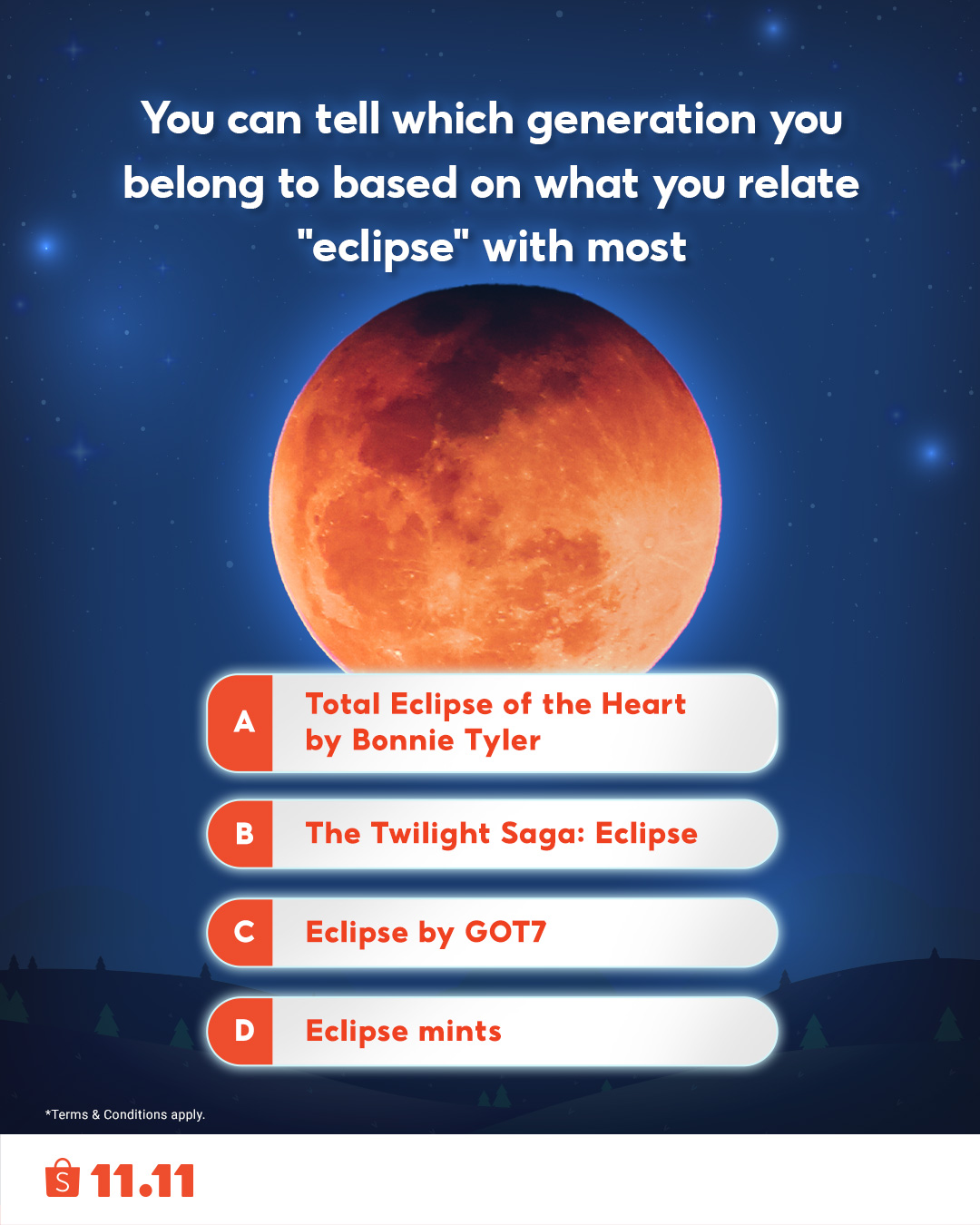Shopee malaysia on twitter there s gonna be a lunar eclipse tonight