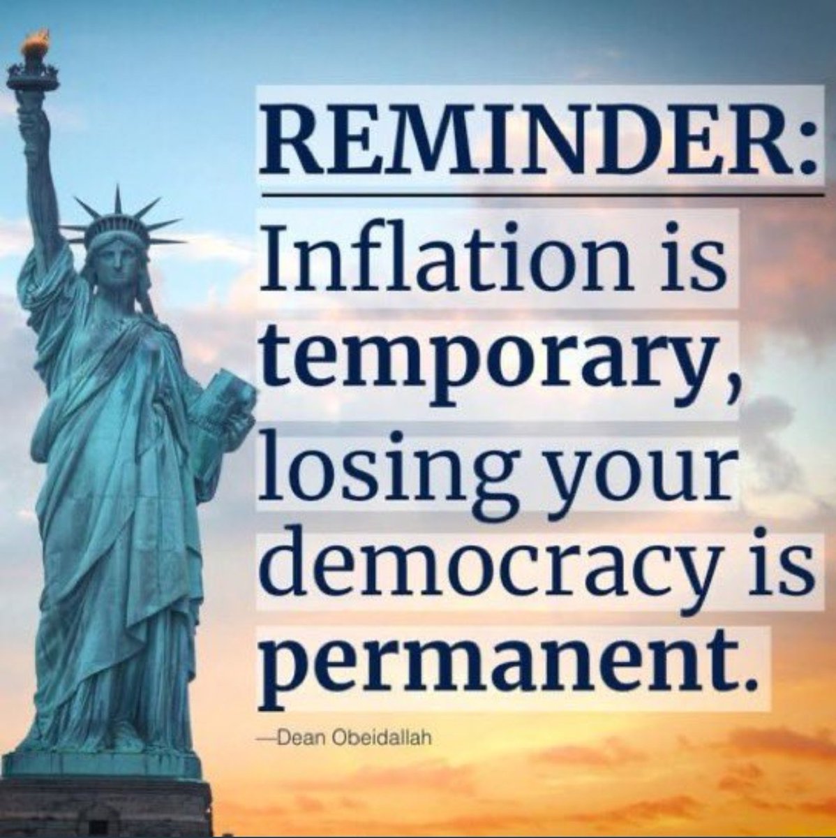 #VoteBlueToday to save democracy.

Because losing it is permanent.