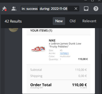 Good morning. 🫡👑

No matter what drop, escape stays on top. Quick 40+ success posts on this one shop release. 🐐

Custom monitors &amp; early info? Join now👇
dashboard.escapenotify.com/waitlist