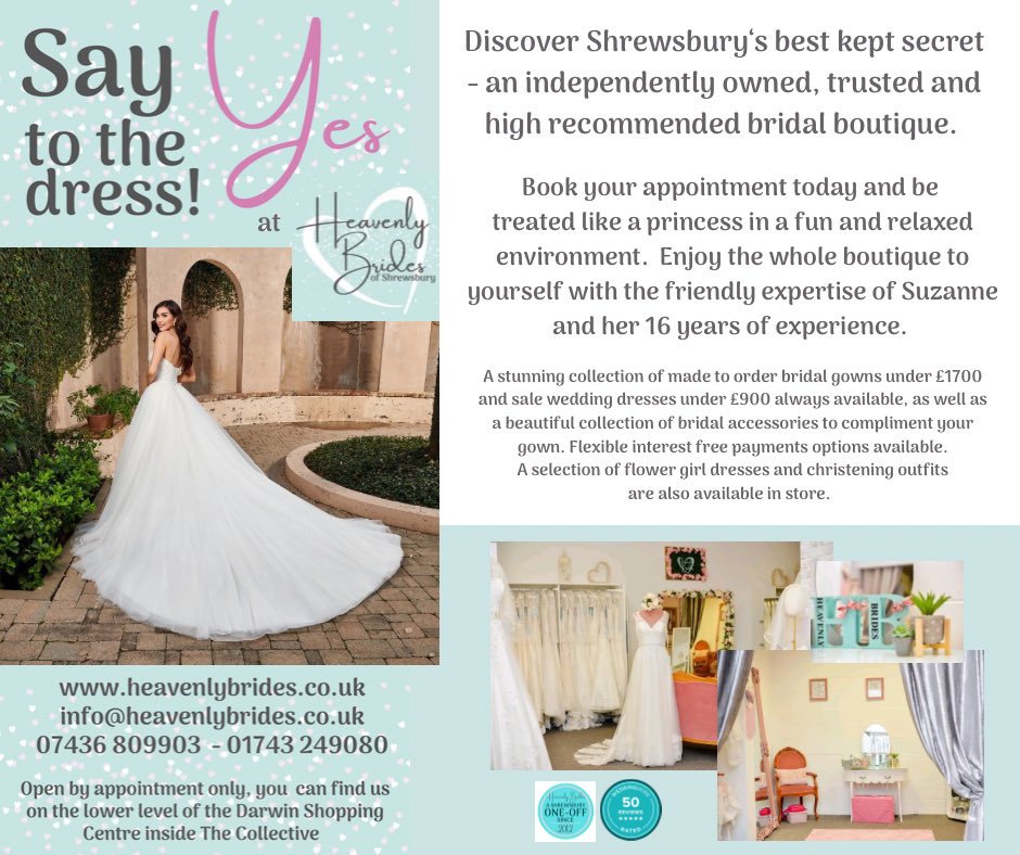 #ShopLocal #SmallBusiness #Shrewsbury #WestMidlands #Shropshire #DressShopping #WeddingDress #Wedding #Wedding #Bride #Brides #syttd #BridalShop #Retailer #SmallRetailer #IndependentRetailer #BridalGowns #WeddingDresses #Dresses #Dress #Shopping #WeddingPlanning #bridalshop