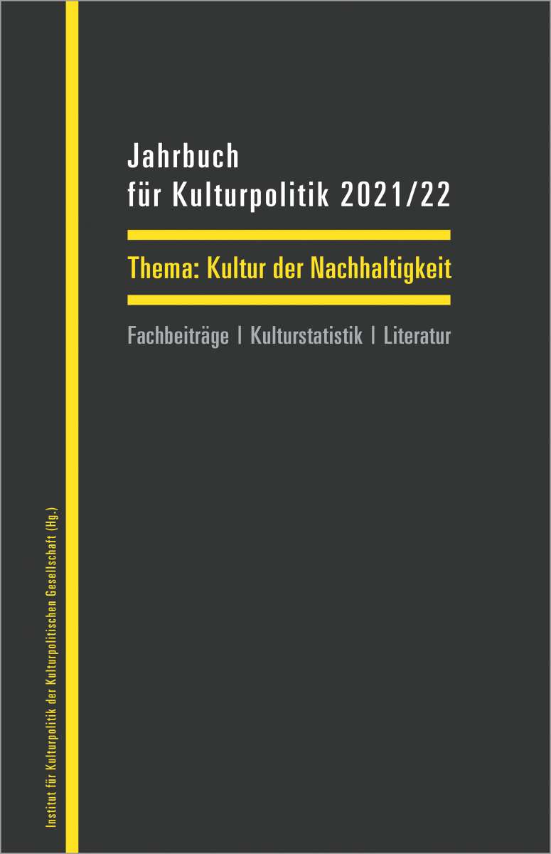 Endlich ist es da. Das Jahrbuch für Kulturpolitik 2021/2022 zum wichtigen Thema "Kultur der Nachhaltigkeit" ist erschienen.

Mehr als 50 Autor*innen diskutieren darin die Grundlagen für einen klimaverantwortlichen Kulturbereich.

Das PDF findet Ihr hier:
transcript-verlag.de/media/pdf/62/d…