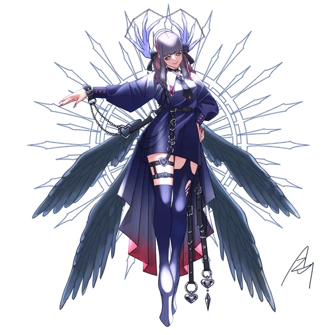 #ツイッターTL復活祭わーいわーい!うちの天使様たちも皆さんにみてもらおーーーー#イラスト 