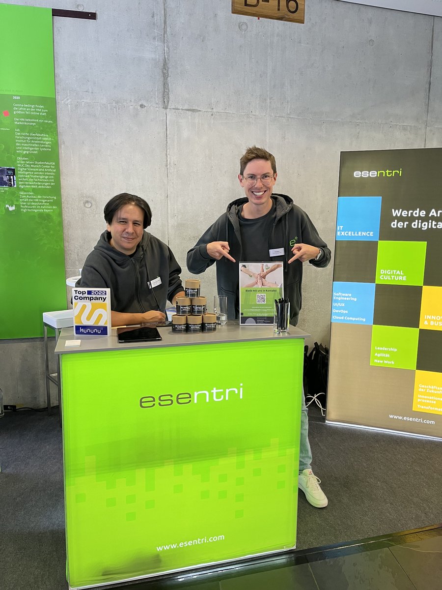 Du möchtest Architekt:in der digitalen #Zukunft werden? 
🚀 Besuche unsere Kollegen <a href="/nfonnegra/">nfonnegra</a> und <a href="/klaiberti/">Till Klaiber</a> auf der Hochschulmesse #HOKO in #München und lerne uns kennen!