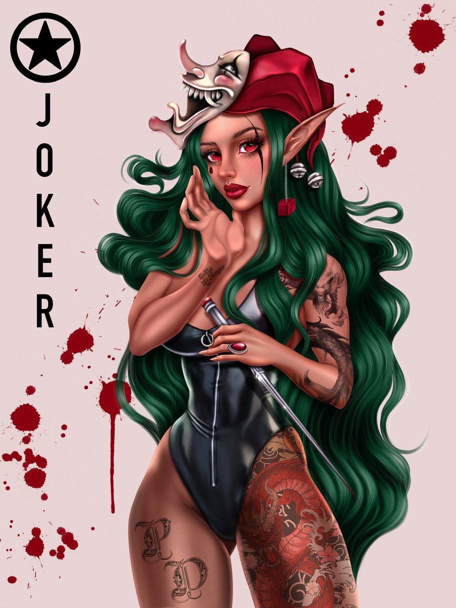 GrimmmArt's tweet photo. Faaaaam ♠️♣️♥️♦️
It’s my NEW DROP 🔈
Queen of diamonds ♦️ 
0.07 eth on OS #art_grimmm 

When you buy any two cards, you'll get the Joker as a gift from me🃏 https://t.co/mC2rz6twHa