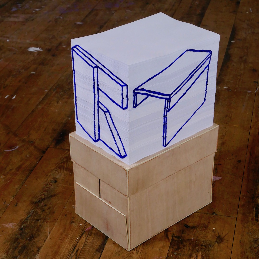Johnnyplow's tweet photo. #sculptordrawing in the #jpstudiotoday #paper #stacks #paperstack #drawing #drawings #sculpture #sculptures https://t.co/oiaalP7lZm https://t.co/ZRhFFbPxmw