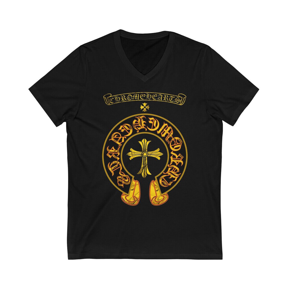 Funshirts5's tweet photo. Two new designs added to shop today. #versace and #chromehearts t-shirts. #tshirtdesign #sale https://t.co/rzkGPkkUI3