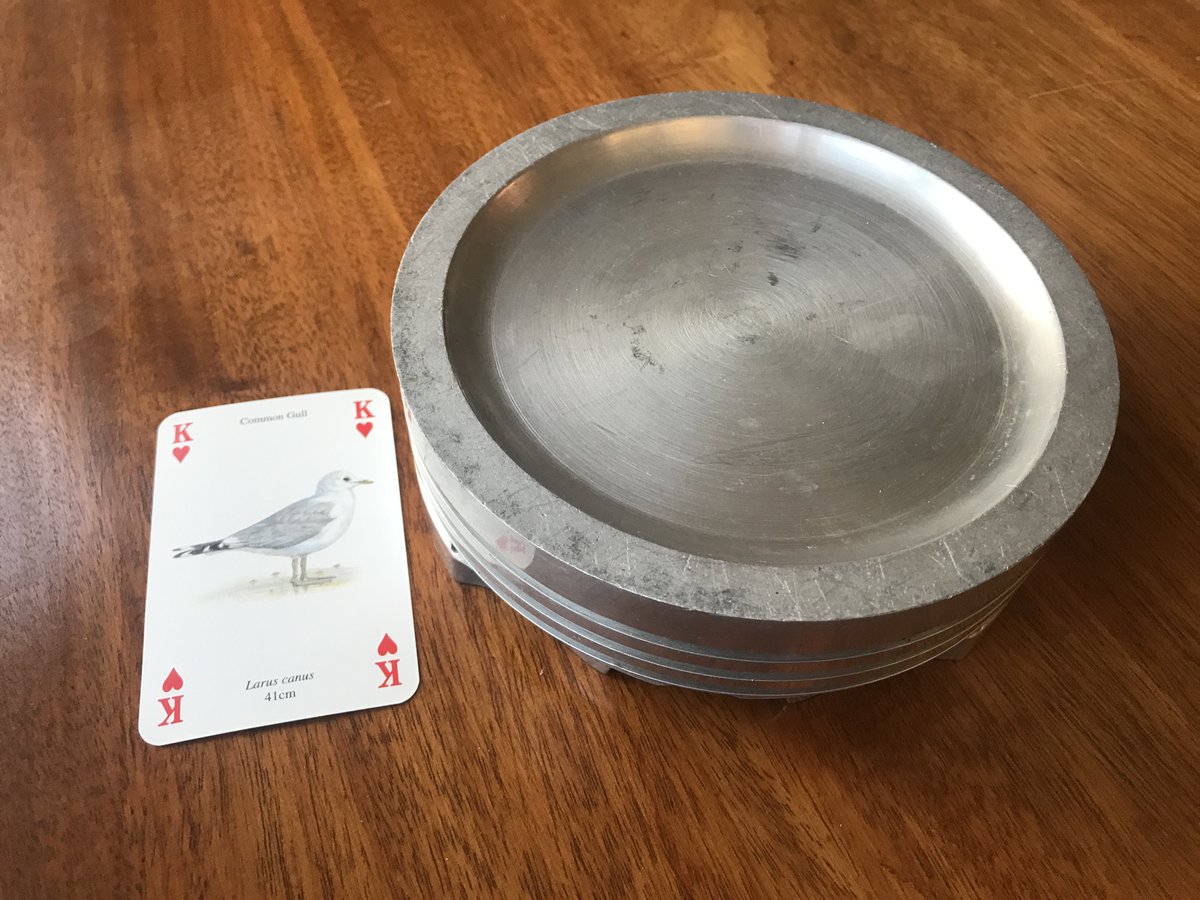 spotthehall's tweet photo. and here’s a Griffon piston crown https://t.co/yYDvW3sNKK https://t.co/8ktRbPrxf8