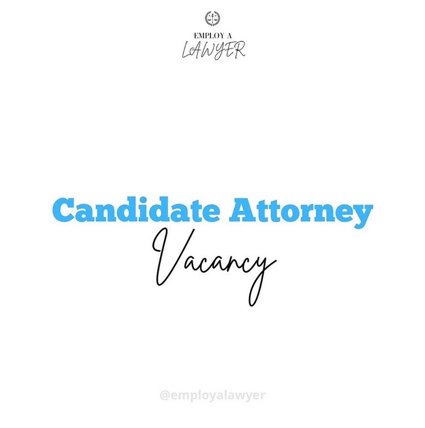 employ_a_lawyer's tweet photo. Candidate Attorney Vacancy https://t.co/QwtB9M6TX9